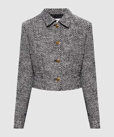 Patterned wool jacket