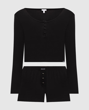 Dore & Rose Black Henley Pajamas HENLEYSLEEPSET