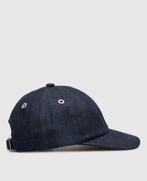 Ami Paris Blue denim cap with patch UCP281DE0122