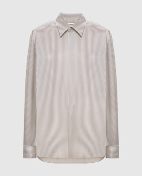 Saint Laurent Beige striped silk blouse 777862Y3I87