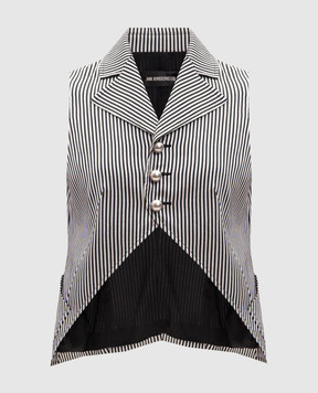 Ann Demeulemeester Lune striped vest B0014019FA737