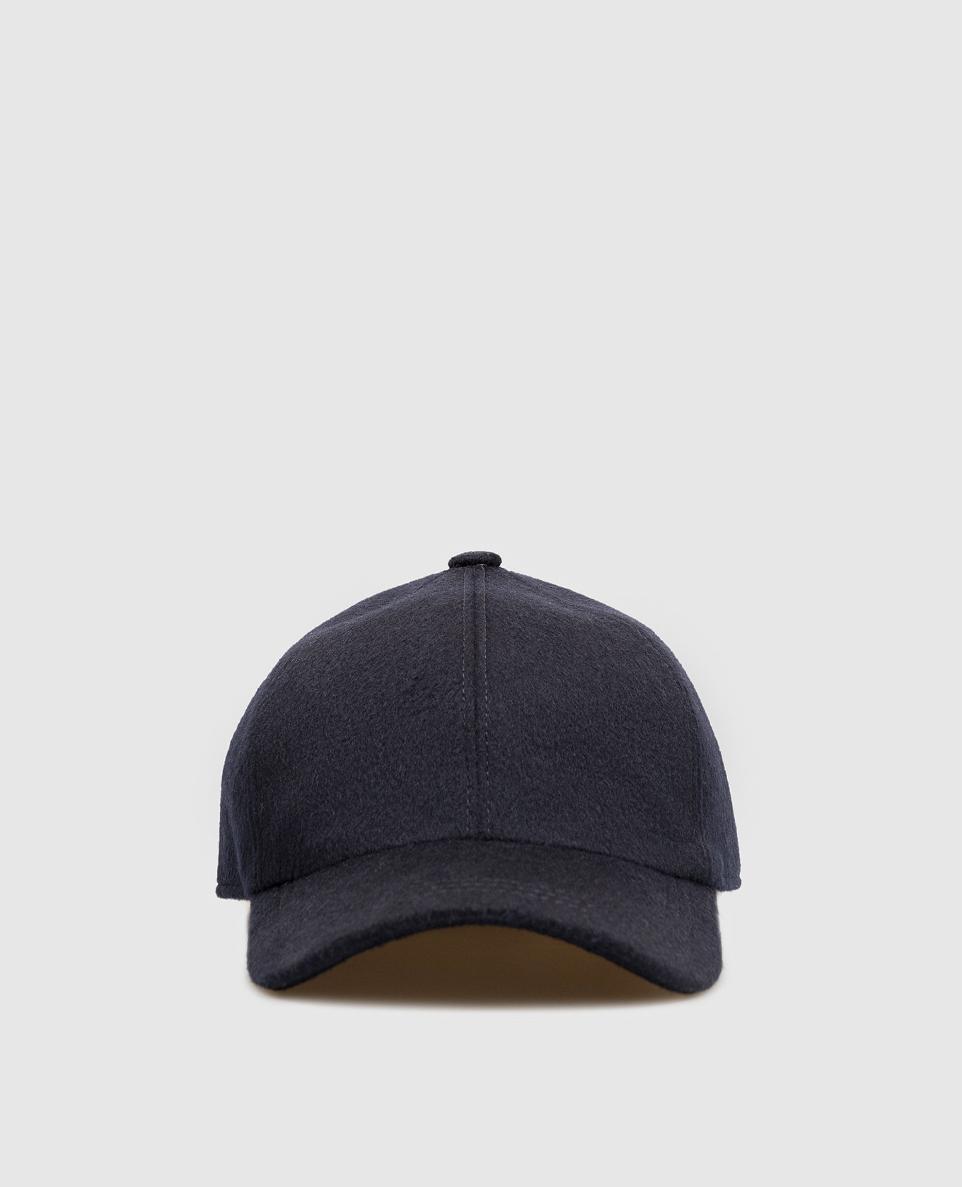 Blue wool and cashmere cap