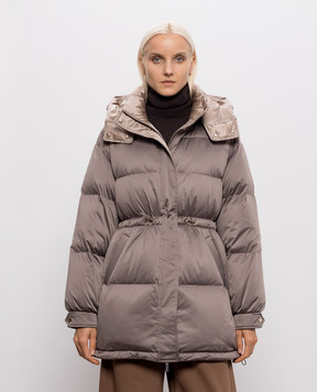 Be Florence Brown quilted down jacket BE2687