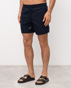 Vilebrequin Blue swim shorts with patch MOOC4A00