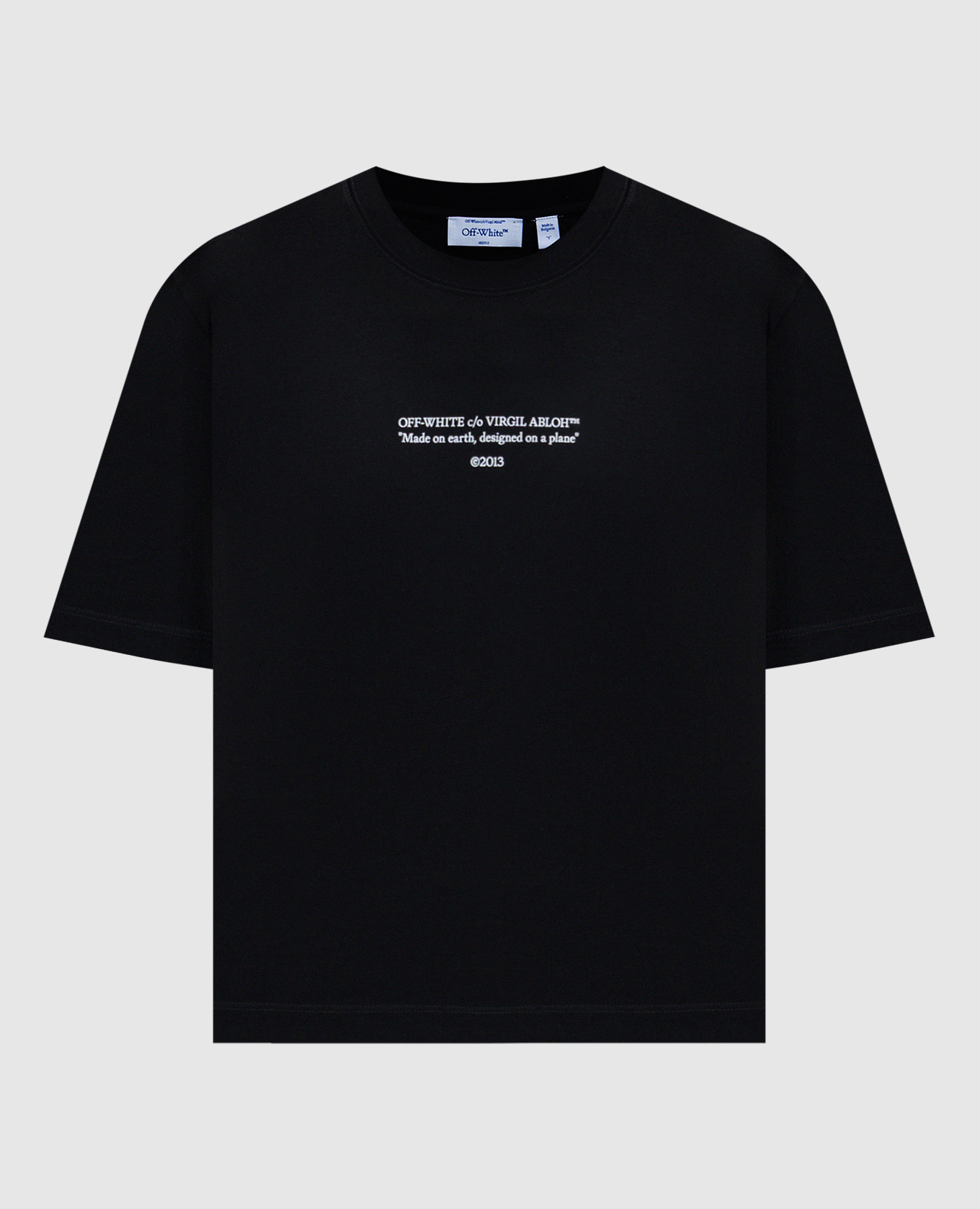 Black T-shirt with logo