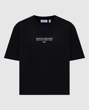 Off-White Black T-shirt with logo 2AA124S26JER006