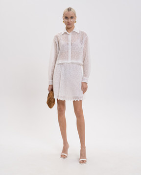 Ermanno Scervino White lace skirt D482O378EWF