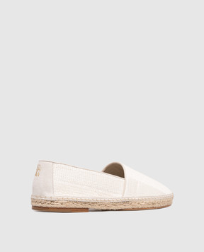 Brunello Cucinelli Ivory raffia espadrilles MPUSHJQ726