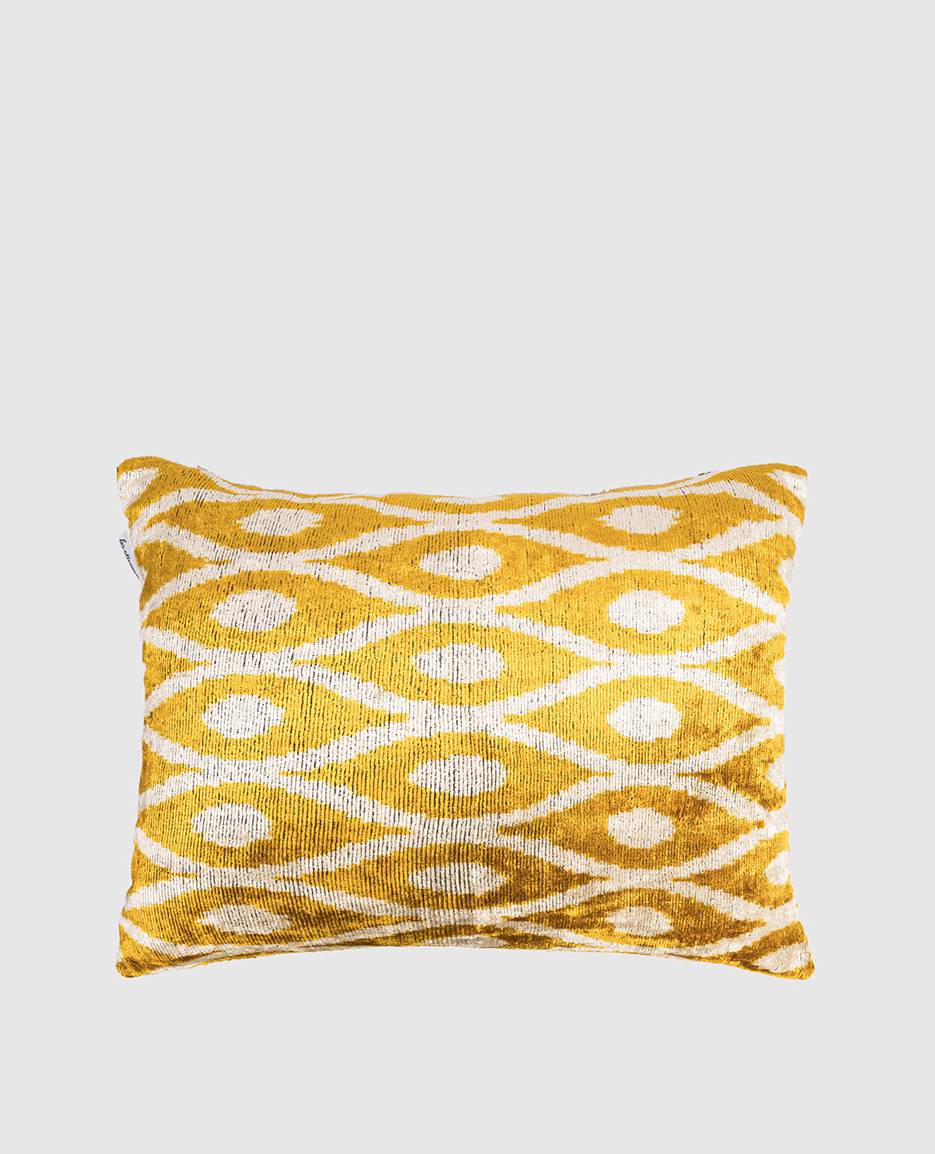 

Printed silk decorative pillow Les Ottomans, Yellow