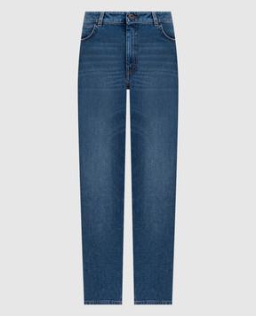 Max Mara Weekend WKDARGENTO blue jeans with a worn effect WKDARGENTO