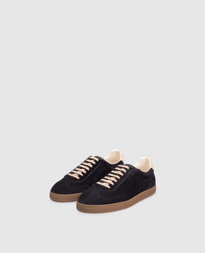 Brunello Cucinelli Blue suede sneakers MZUSGGJ336