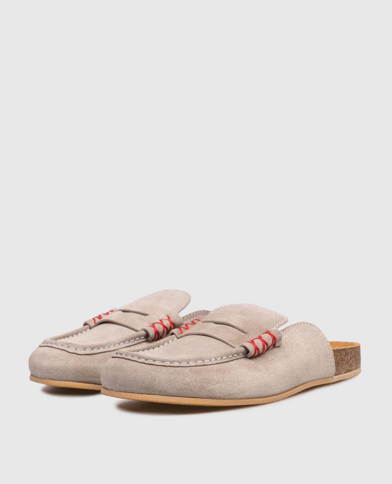 Gray suede mules Babe Pay Pls 2