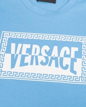 Versace Children's blue T-shirt with logo 10183421A16958