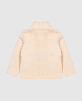 Fendi Children's beige jacket with wool JUA284AY8J812+
