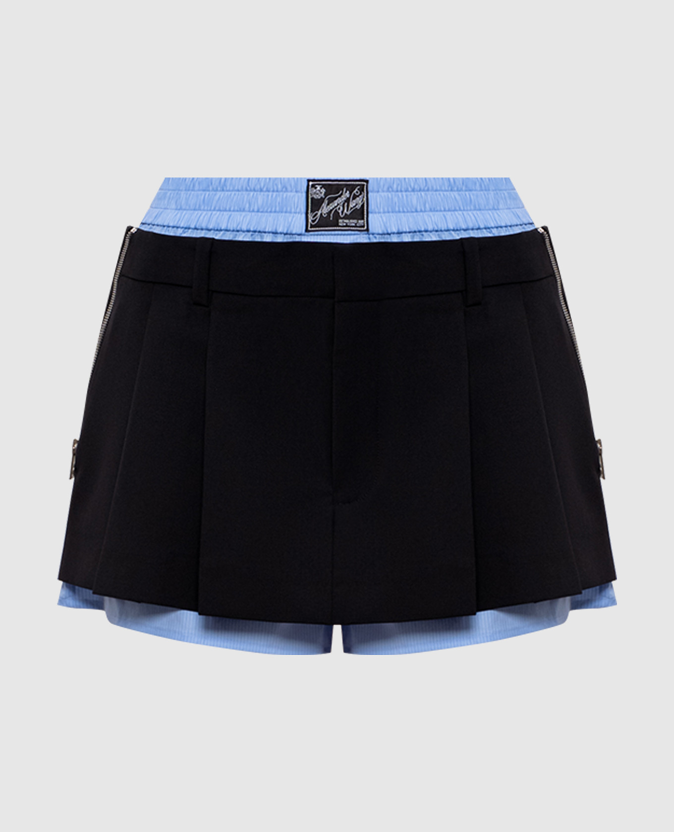 Black wool skirt shorts Alexander Wang