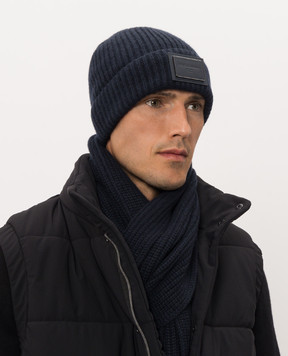 Dolce&Gabbana Blue cashmere hat GX66KTJBW2X