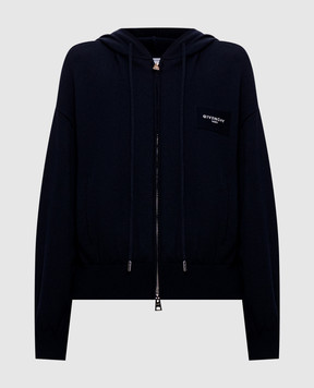 Givenchy Blue cardigan with wool BWZ0674ZV2