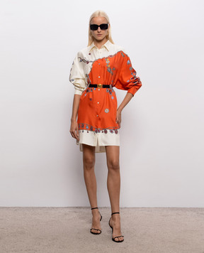 Versace Printed silk shirt dress 10254951A18636