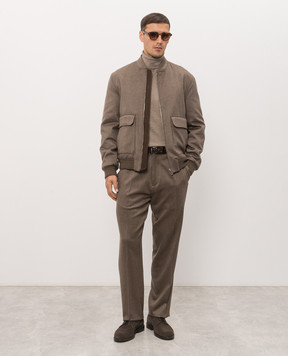 Brett Johnson Brown cashmere pants FW26P39ZE992CHE