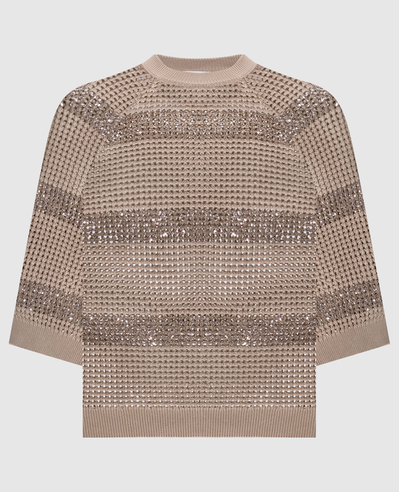 Beige top with sequins