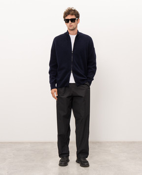 C.P. Company Blue cardigan with wool MKN088A110149A