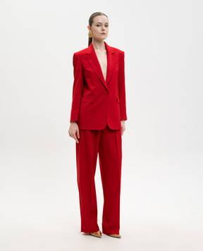 Max Mara Red MSTBACIO wool pants MSTBACIO