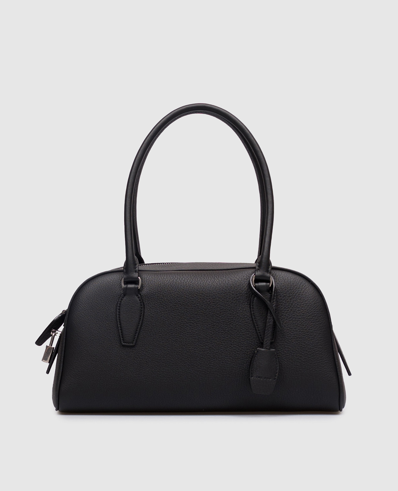 

Black leather bag India The Row