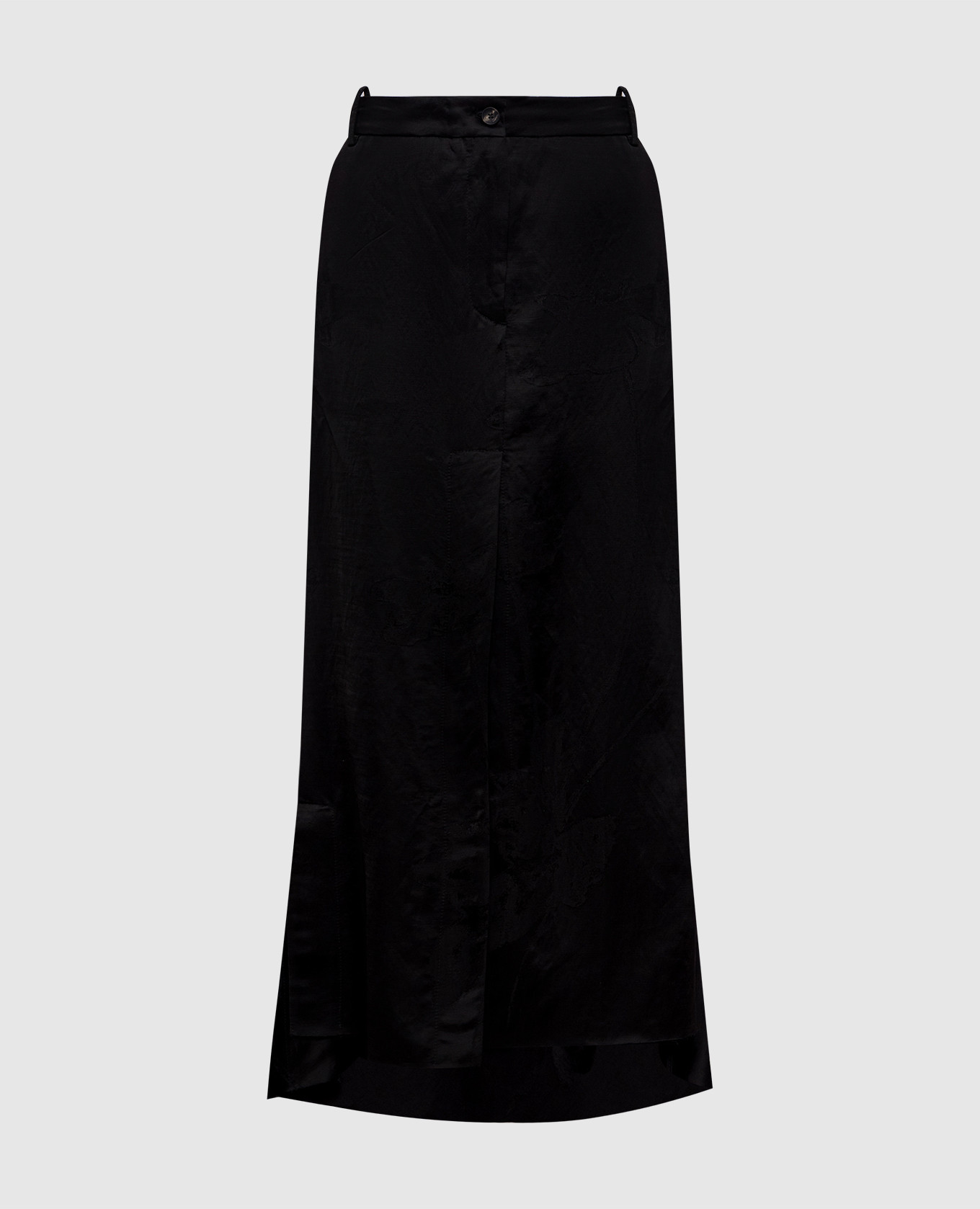 

Black maxi skirt with linen Masnada