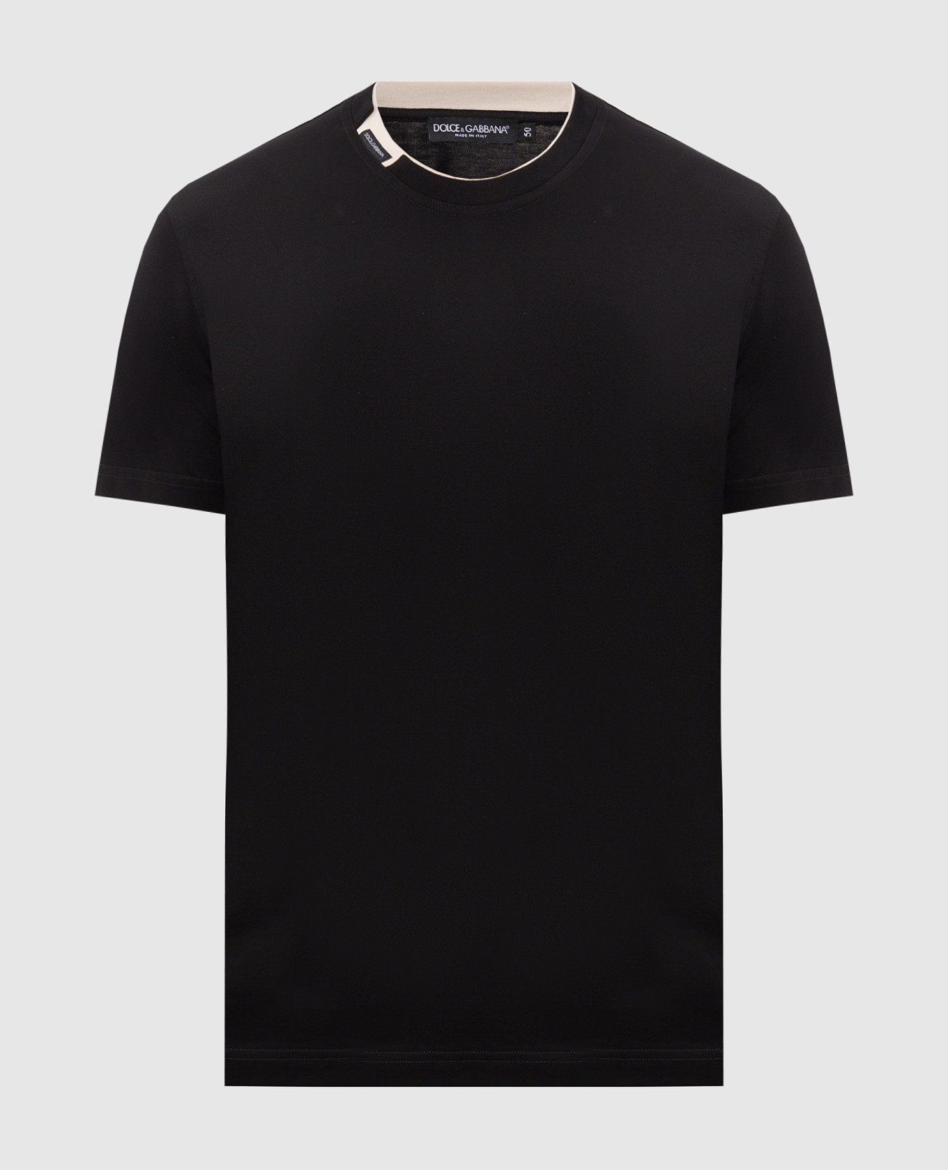 Black T-shirt with logo patch
