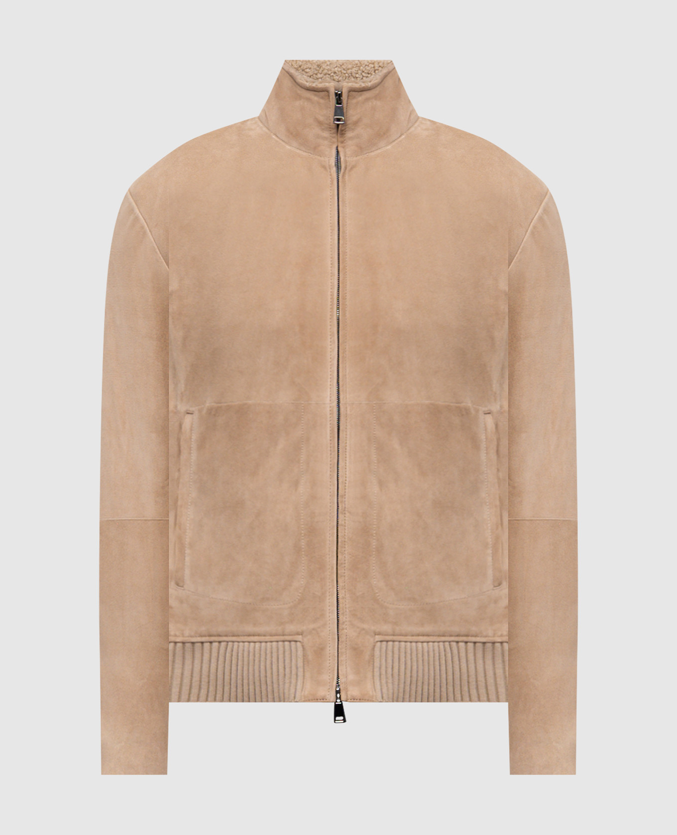 

Beige suede jacket Pini Parma
