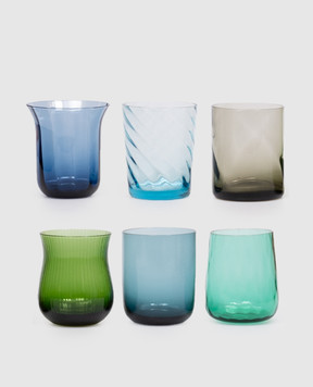 Bitossi Home Set of 6 textured glasses MCV02013