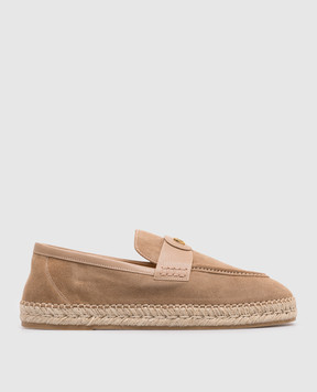 Valentino Palm Avenue beige suede espadrilles 8Y2S0K00CKQ