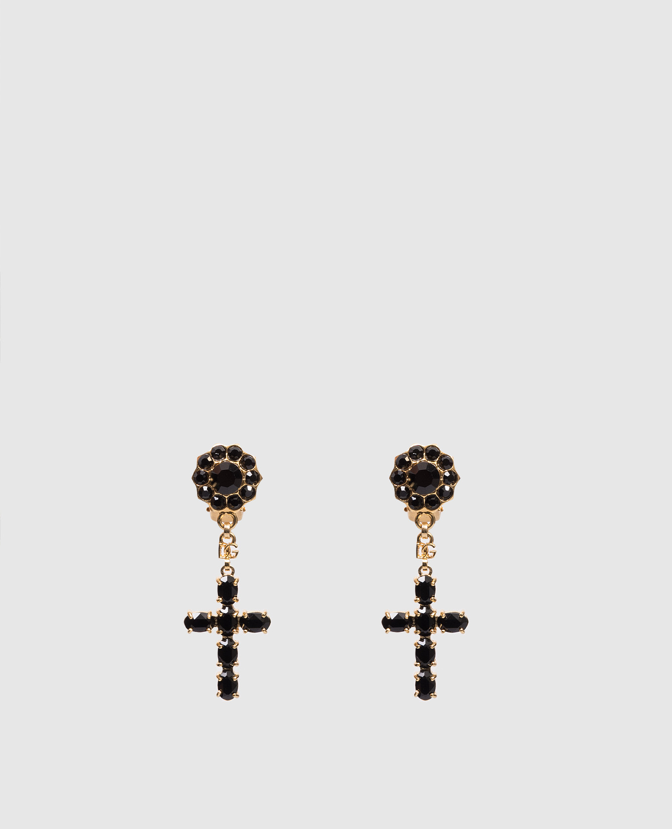 

Gold clip-on earrings with logo Dolce&Gabbana, Golden