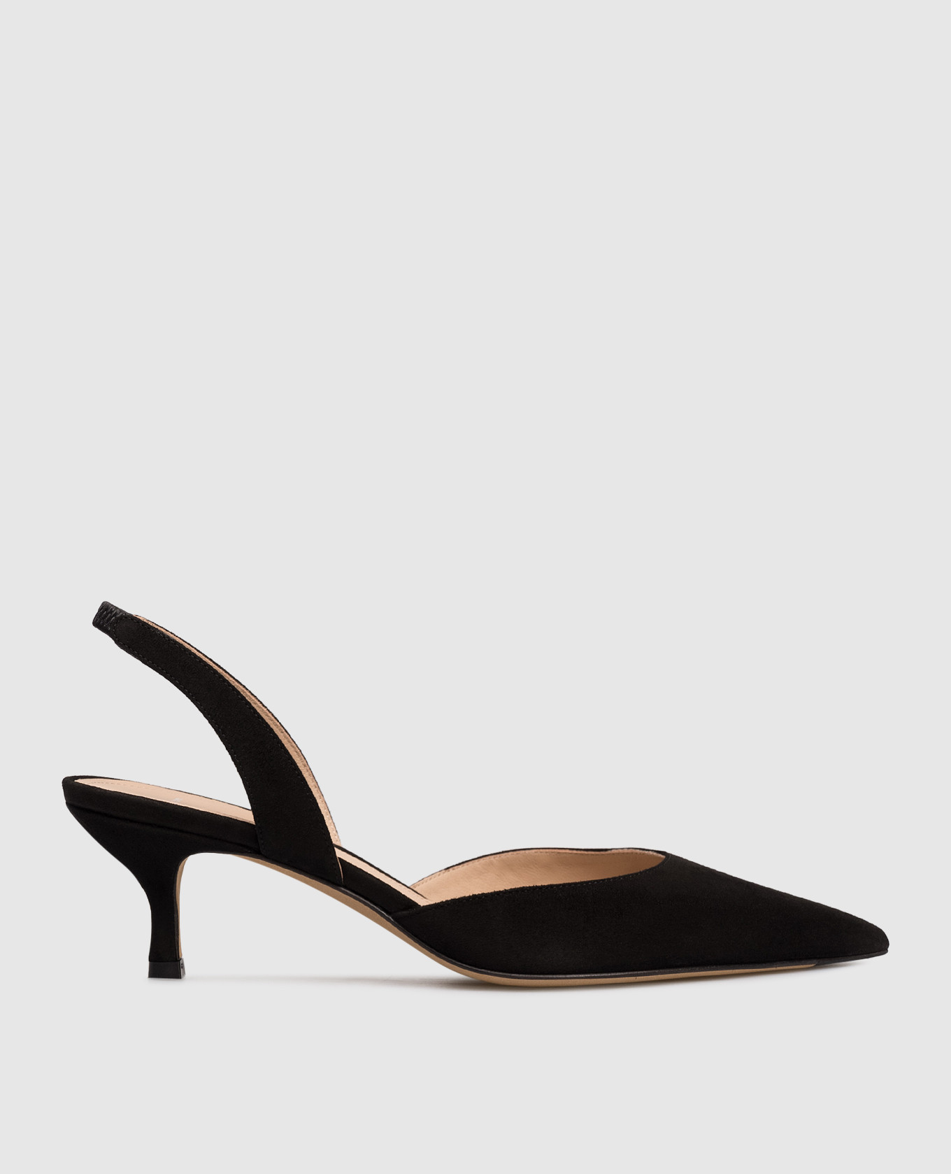 

Black suede slingbacks Kiton