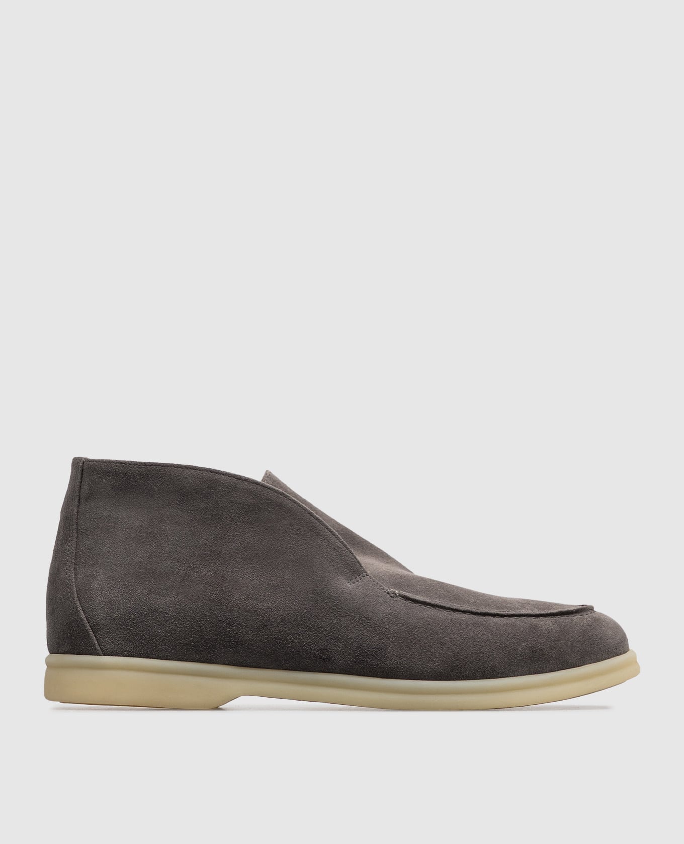 Gray suede deserts