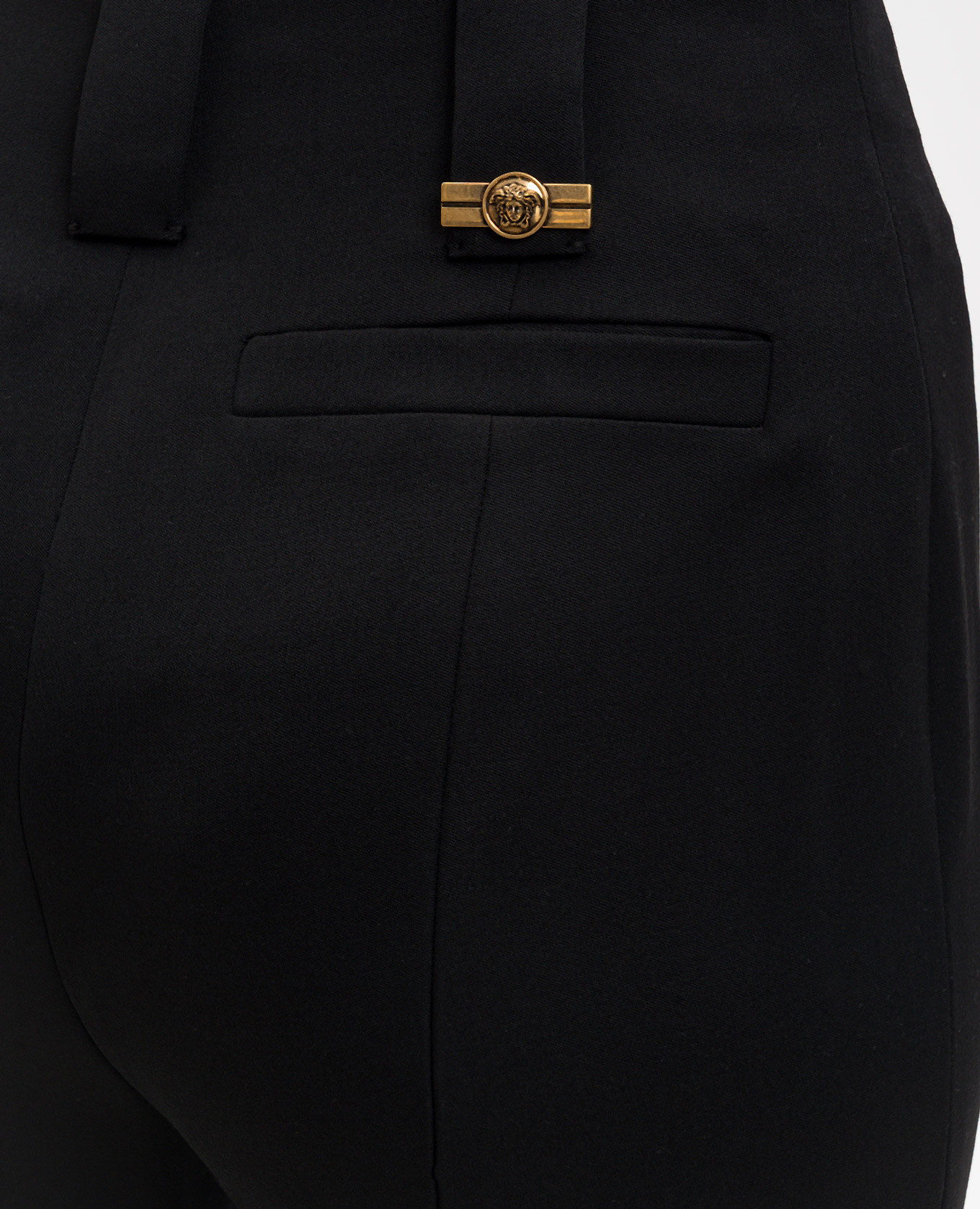 

Black wool capris Versace