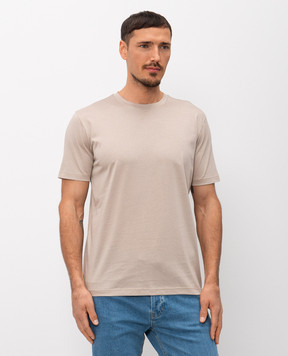 Pini Parma Beige straight-cut T-shirt TSHJERTAU
