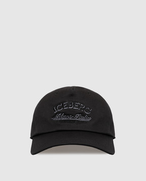 Iceberg Black cap with textured logo embroidery 71026967
