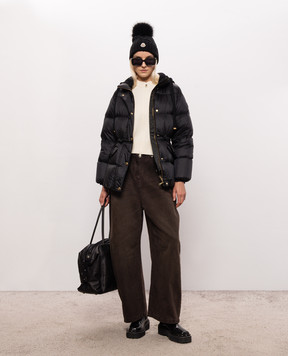Moncler Black Diaphane down jacket L20931A00176597YF