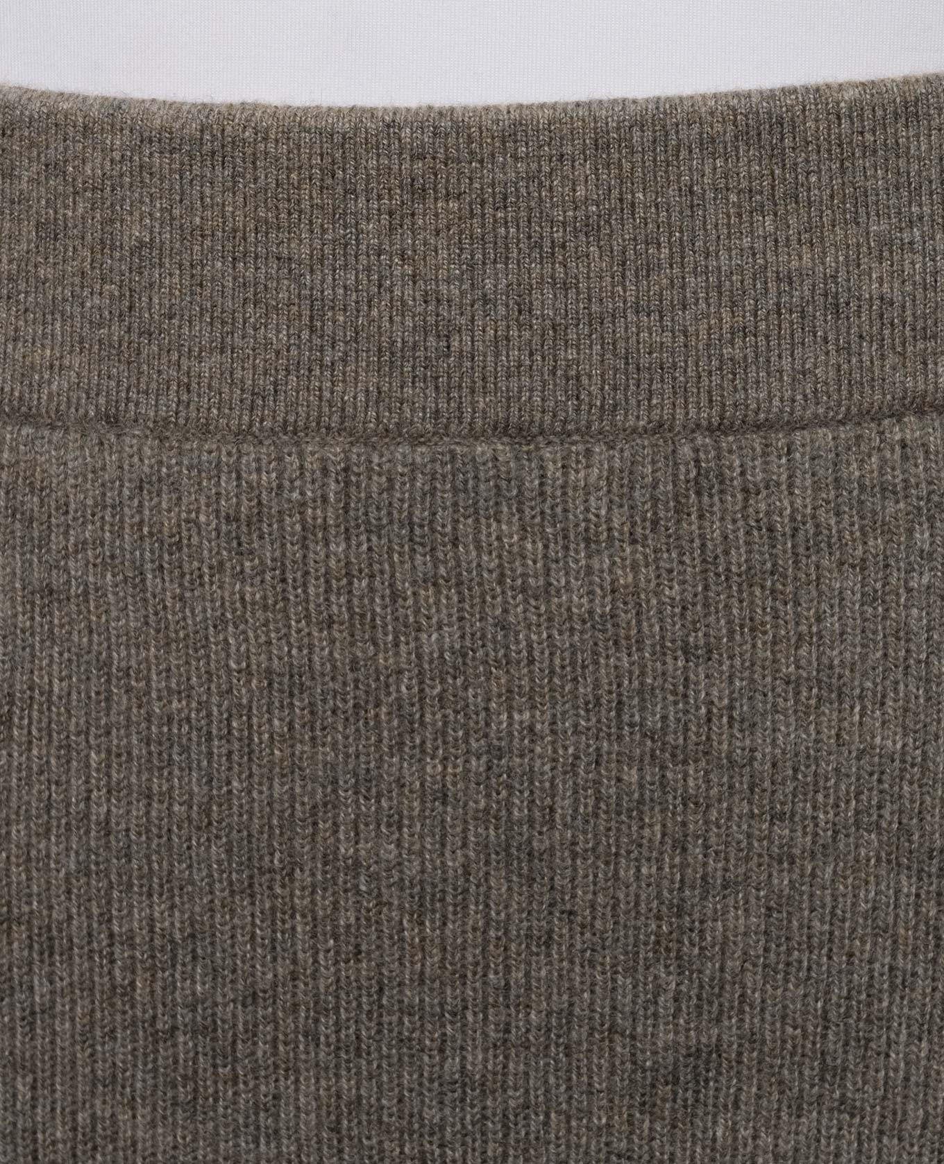Khaki cashmere skirt Agnona 5