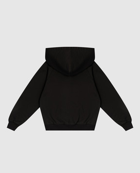 Dolce&Gabbana Children's black hoodie with logo print L4JWKZG7P2B812+