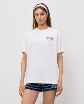 Sporty & Rich White T-shirt Promo TO119710431WH01