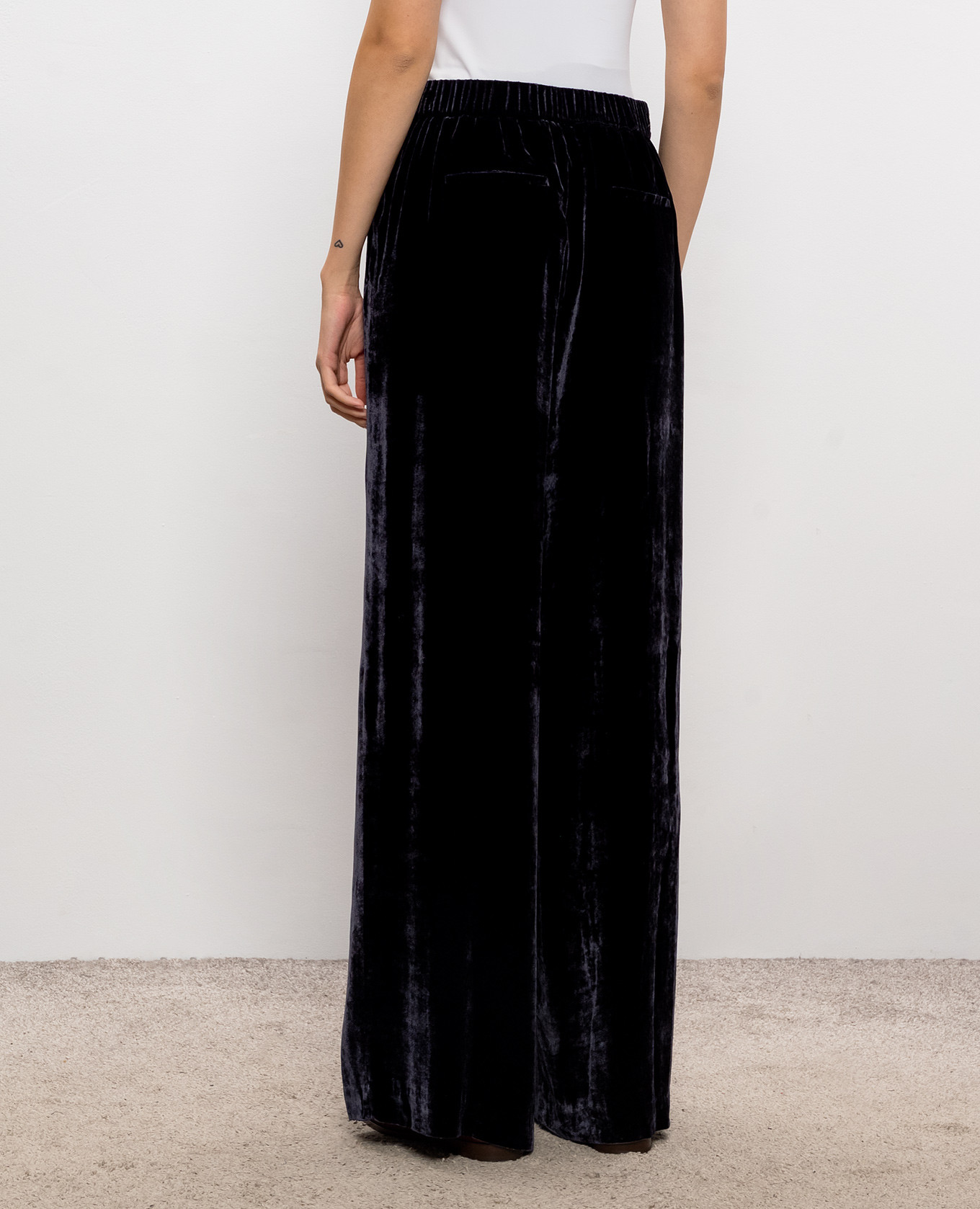 Blue velvet pants Peserico 4