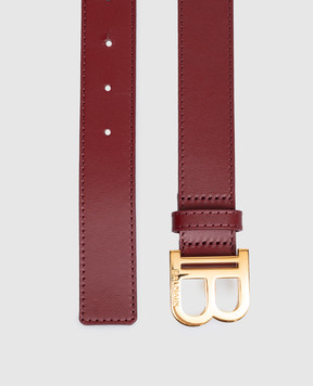 Balmain Children's burgundy leather belt BZ0I51Z1371