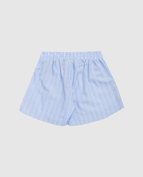 Off-White Children's blue striped shorts 44GCB009S26F001