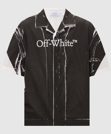 Negative short-sleeved shirt