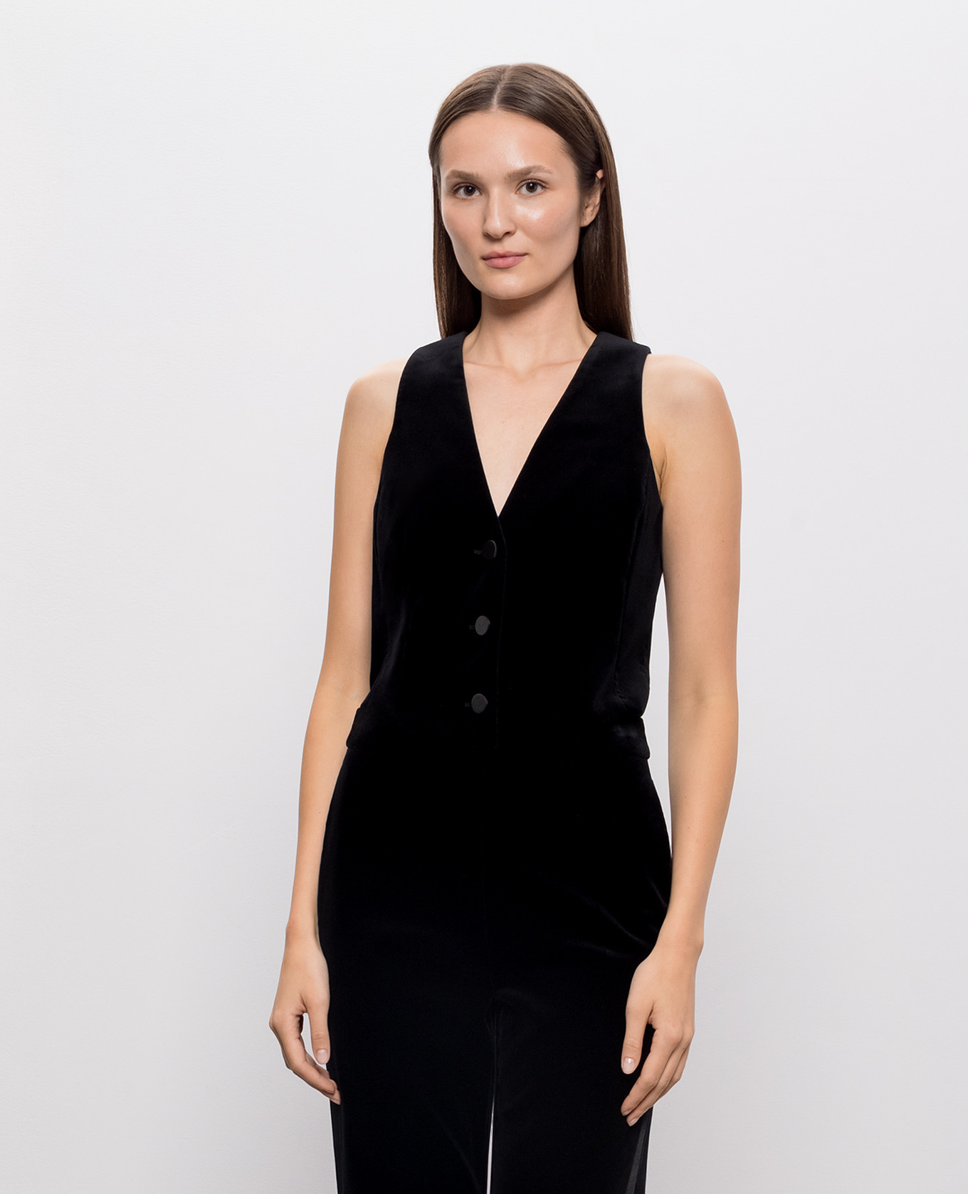 Black velour vest ESTREET Max Mara 3