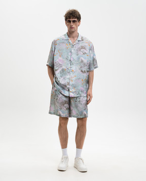 Off-White Blue printed shirt 44XGG01FS26F00B