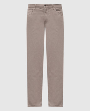 Canali Grey jeans with logo patch PD0163791729