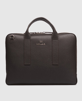 Enrico Mandelli Brown leather briefcase 0BAFFY7213
